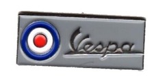 Vespa Roundel bar pin badge
