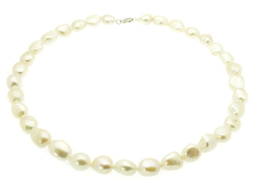 Baroque pearl necklace - baroque,