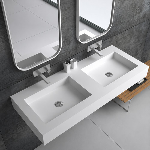 Wall hung bathroom basin sink - bathroom,