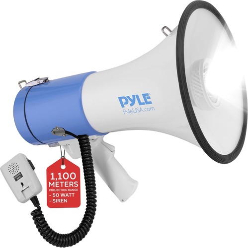 Pyle rechargeable megaphone - rechargeable,