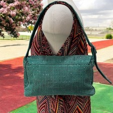 Green Rhinestone Shoulder Bag