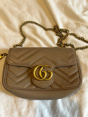 Gucci marmont small beige - gucci,