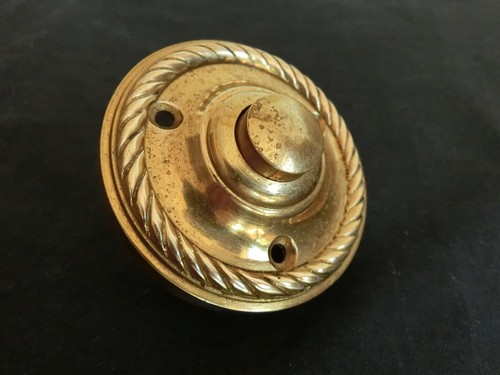 Brass push button door - push, bell