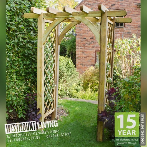 Wooden square top garden - wooden,