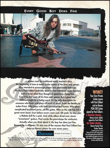 Paul gilbert 1994 - paul, signature