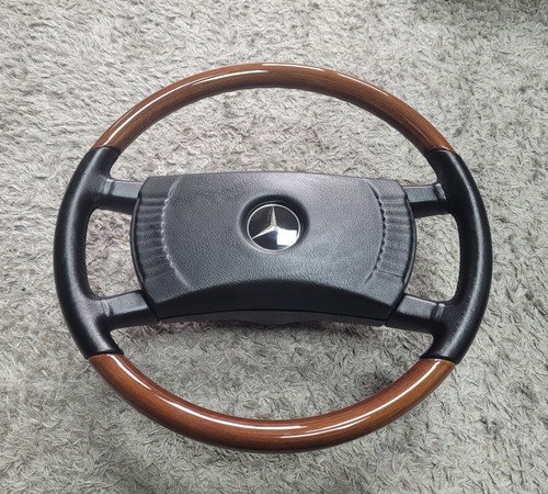 Wooden steering wheel - steering, mercedes
