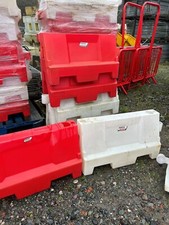 Used 1m Separator Waterfilled Barriers - Red/White