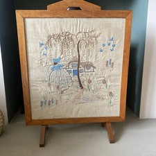 Antique Vintage Oak Framed