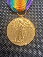 1914-18 Victory Medal, 35922 Pte. Arthur Langrick. The Leicestershire Regiment