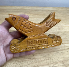 Vintage Wooden Fish Letter /
