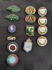A Collection of 14 Vintage Enamel Badges, A Very Interesting Lot including WI 