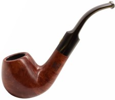 GBD Medium Bent Brandy Handmade Briar Pipe. Made in London, England (1)