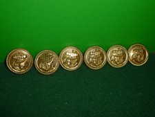 6 Vintage German Navy Kriegsmarine Uniform Buttons