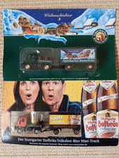 Mercedes Unimog and Trailer models. Two x German Beer Promotional Models. 