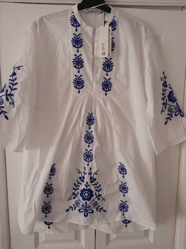Zara oversized embroidered - zara,