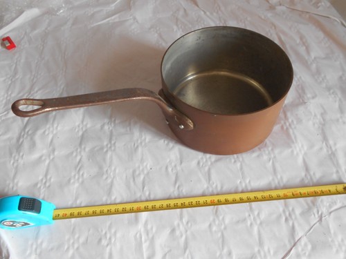 Vintage french copper pan - french,