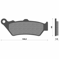 Pair Brake Pads Organic One