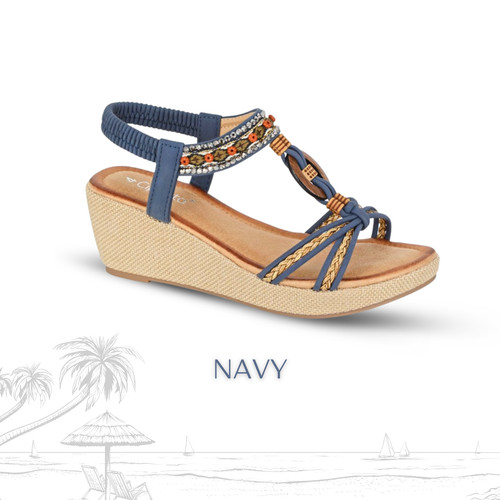 Ladies wedge elasticated - wedge,