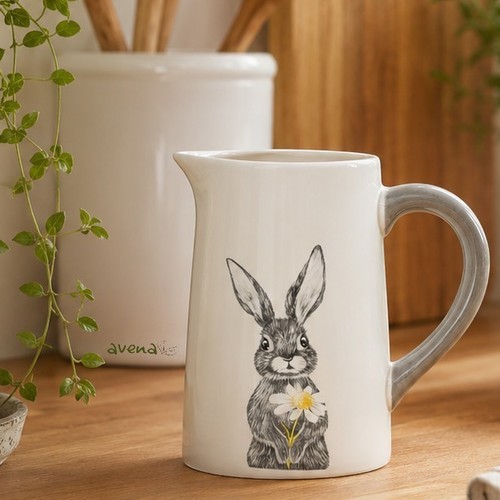 Rabbit jug ceramic - rabbit,