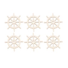  100 Pcs Wall Hanging Decor Unfinished Wood Crafts Boat Decoration Ornaments