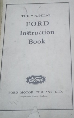 Ford model type - type, instruction