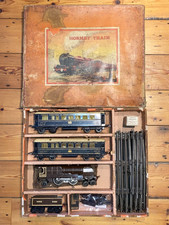 Hornby O Gauge E320 Riviera ‘Blue Train’ boxed set. 20v.