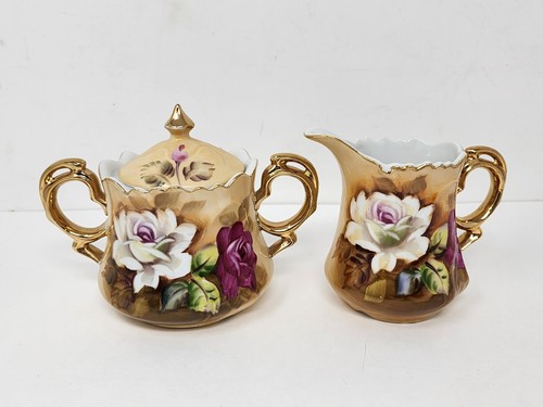 Lefton brown heritage rose - lefton,