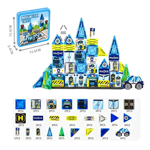 Mini magnetic tiles travel set - mini,