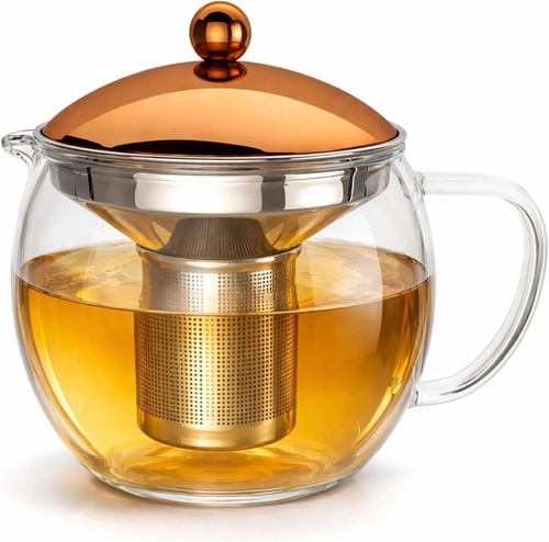 Glass teapot with - teapot,