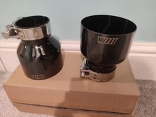 2 BLACK CHROME M EXHAUST TIPS