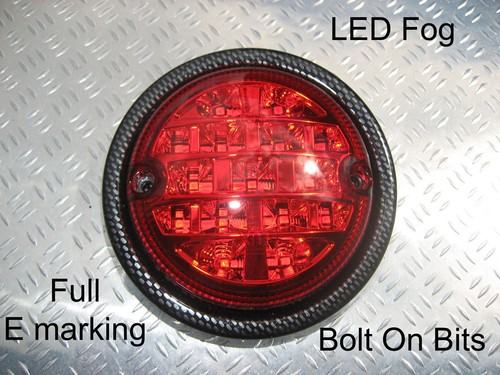Led fog rear light - fog, carbon