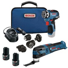 Bosch GXL12V-270B22 12V Brushless Flexiclick 5-in-1 Drill/Driver Kit/Multi Tool 