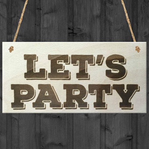 Let party novelty wooden - let's,