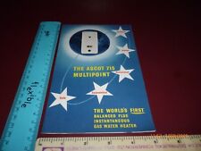 ASCOT 715 MULTIPOINT BALANCED FLUE GAS WATER HEATER LEAFLET/PAMPHLET *RARE*