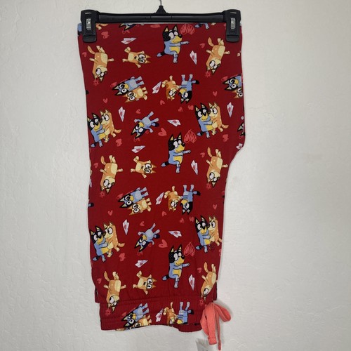 Bluey red disney pajamas pants - bluey,