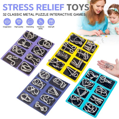 Metal wire puzzle set - wire, of