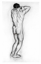 Karl Ludwig Nagel Drawing Male Nude Modernist Modern Art Deco Gay Muscle German