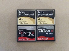 4 x 4GB Sandisk Lexar CF