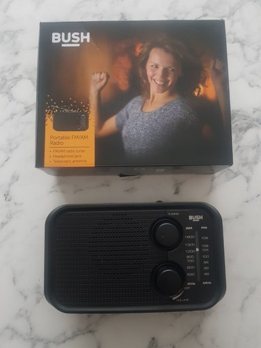 Bush portable black - fm/am,