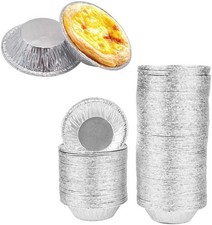 50Pcs Silver Mini Pie Tins