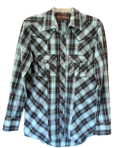 Rock roll cowboy plaid light - &,