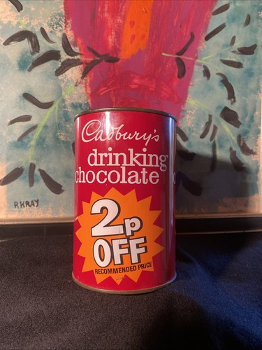 Vintage advertising tin 1970s - tin,