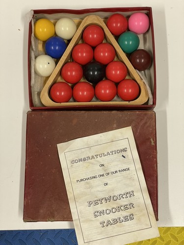 Vintage snooker ball set 44mm - vintage,