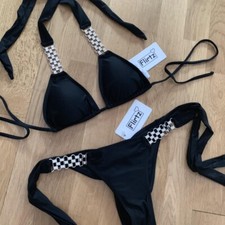 Diamanté Bikini Like Beach Bunny Bahimi Towie Ibiza Brazilian Rhinestone 6 - 12