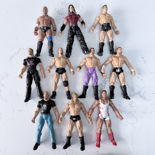10x wwe jakks titan - wwe, tron