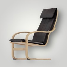 The Faux Leather Poang Chair Cover Replacement is Custom Made for IKEA Poang Arm