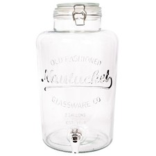 Glass drinks dispenser with - glass,