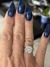 QVC Diamonique Solitaire Ring