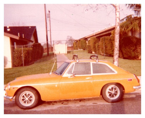 1980 orange mgb coupe - 1980,