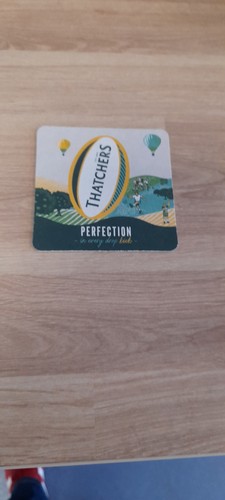 Thatchers cider beermat - thatchers,